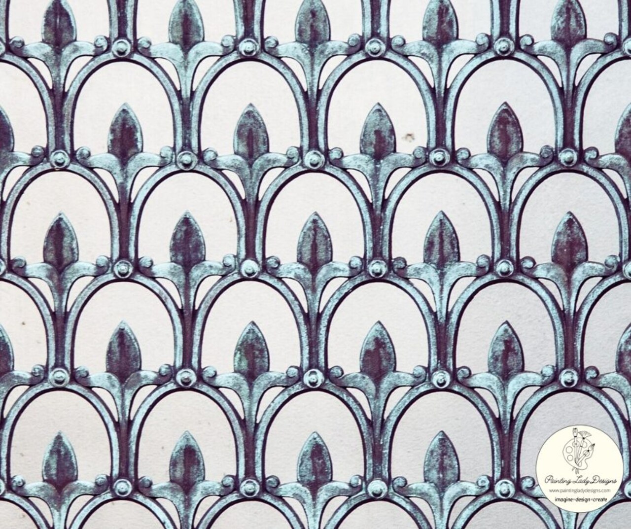 Iron Patina Gate - Art paper for Decoupage and Mixed Media by Painting Lady Designs